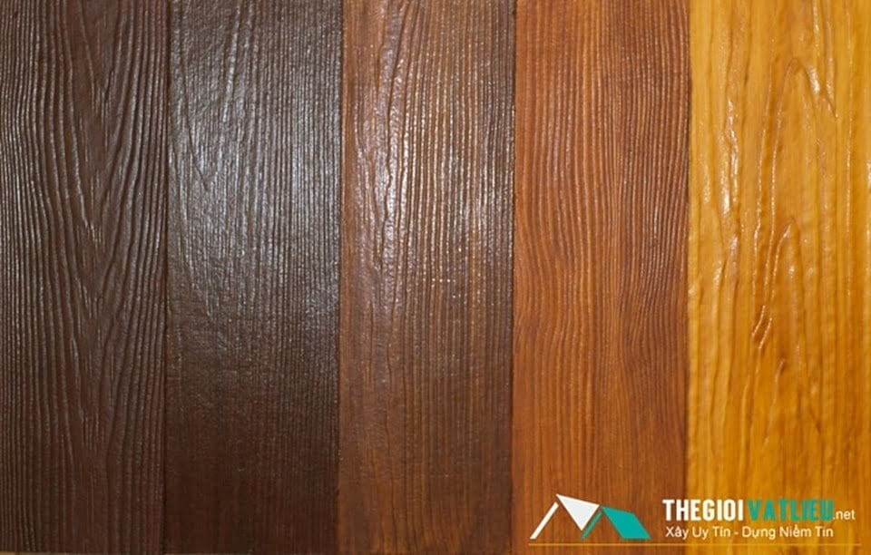 Tấm xi măng giả gỗ ốp tường