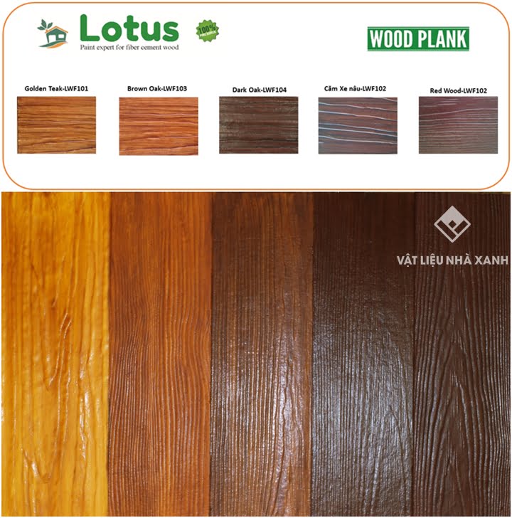Giá sơn giả gỗ cao cấp Lotus ứng dụng tường, vách ngăn