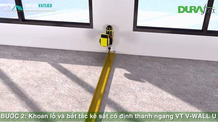 Thi công tấm Duraflex làm sàn trần vách ngăn