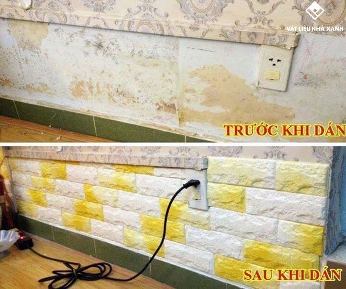 có nên dùng xốp dán lên tường bị ẩm mốc