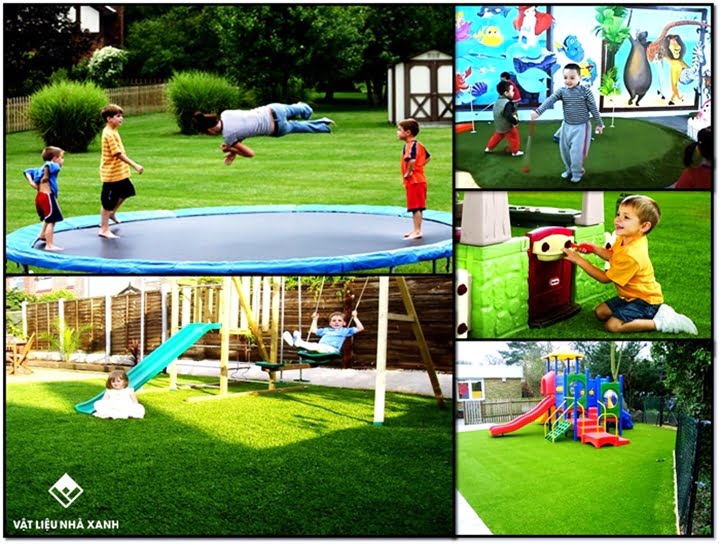Thảm cỏ nhân tạo sân chơi trẻ em