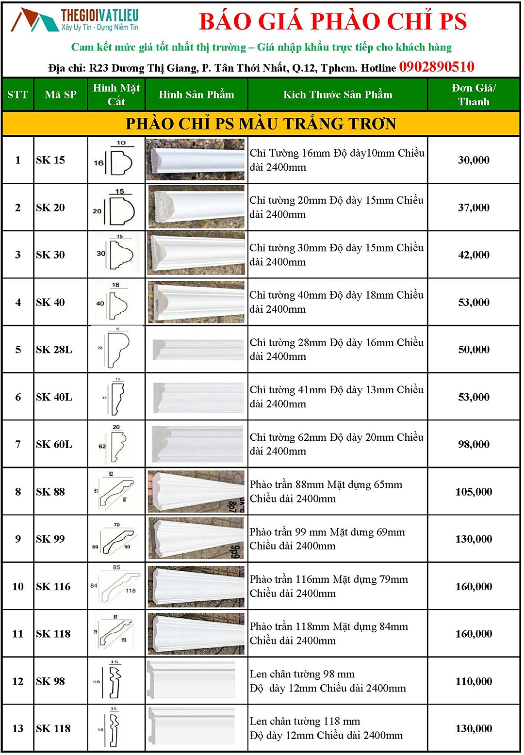gia phao chi PS mau trang NX