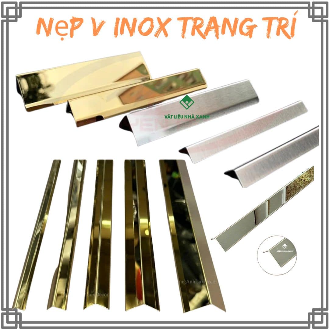 nep V inox trang tri