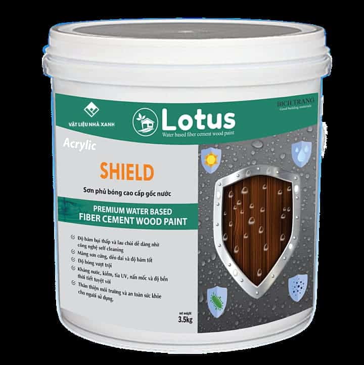 Giá sơn phủ bóng cao cấp Lotus Shield