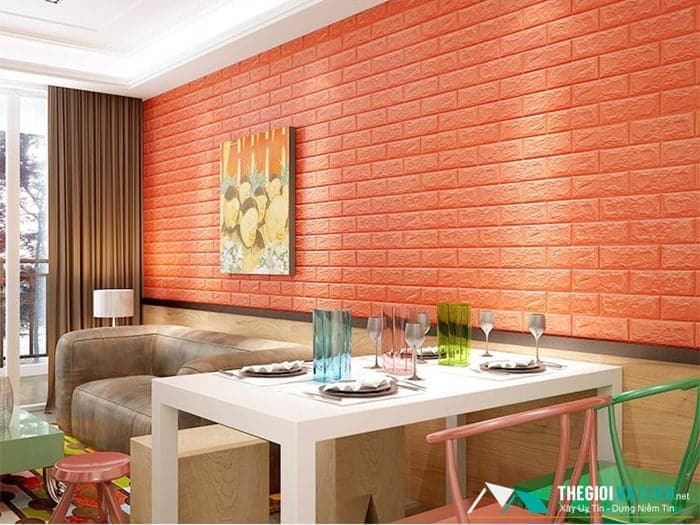 xốp dán tường phòng bếp