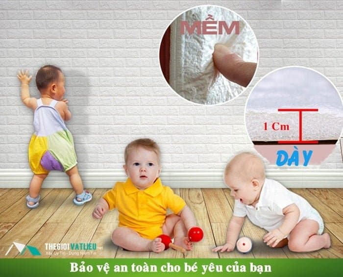 xốp dán tường cho bé