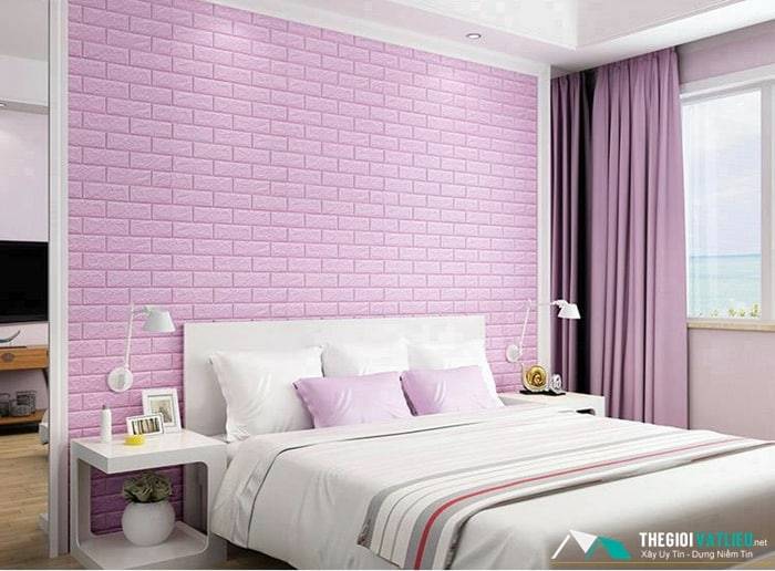 xốp dán tường phòng ngủ