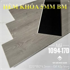 Sàn Nhựa Hèm Khóa Giả Gỗ 5mm BM Có Đế IPXE