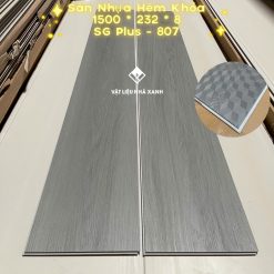Sàn Nhựa Hèm Khóa 8mm SGS Plus Giả Gỗ Có Đế IXPE 9 san nhua hem khoa 8mm sgs 4