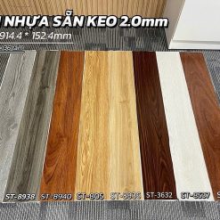 Sàn Nhựa Bóc Dán Giả Gỗ Dày 2mm TA