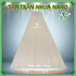 Trần Nhựa Nano Phẳng 137 Tấm Trần Nhựa Nano Dài 3m AV