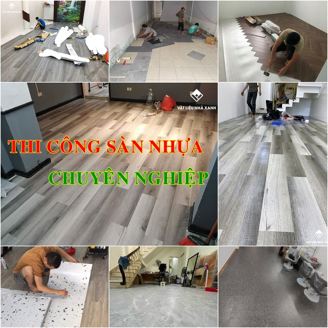 Sàn Nhựa Dán Keo Rời 2mm Vân Gỗ NC 110 dich vu thi cong san nhua