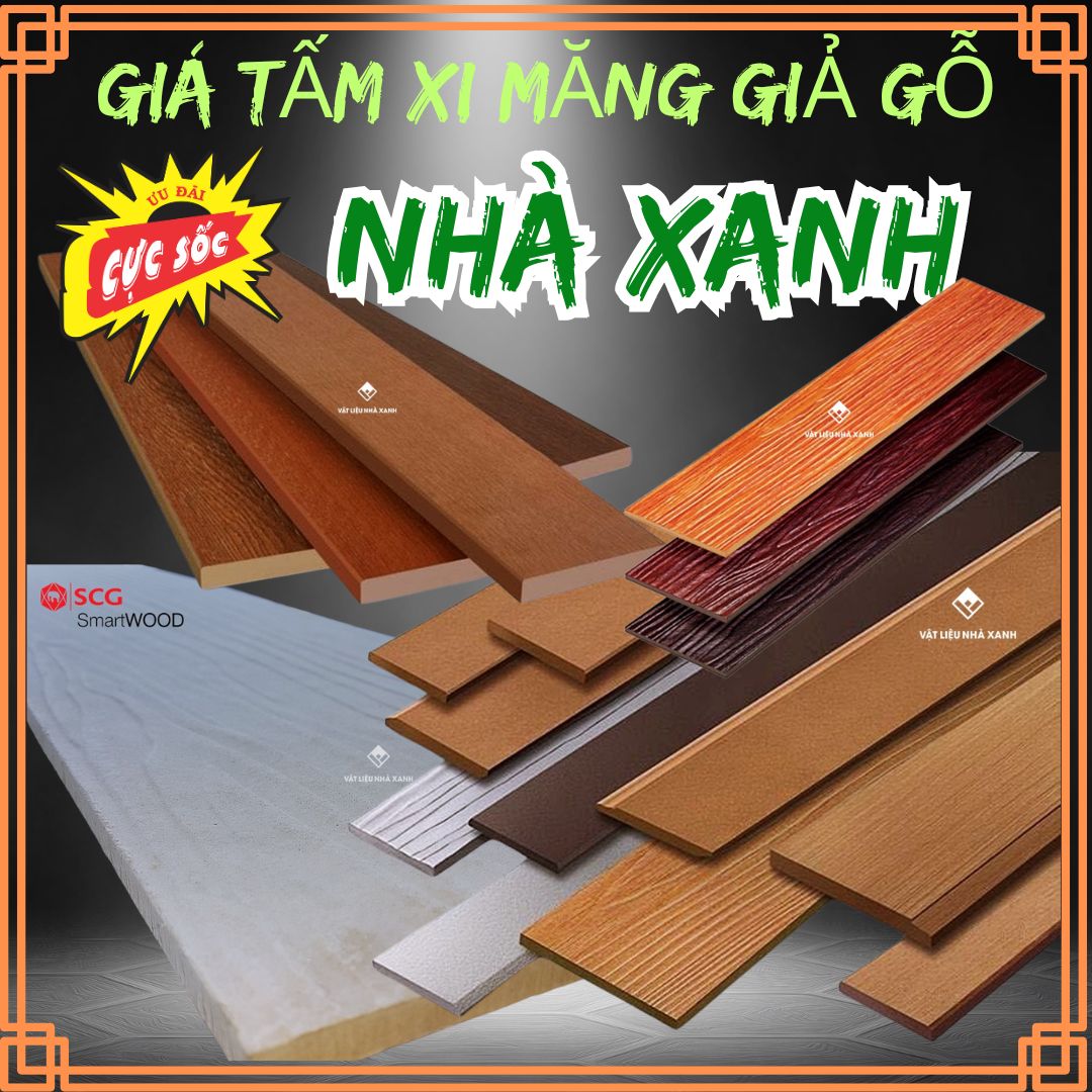 Giá Tấm Xi Măng Giả Gỗ Ốp Tường Trần Lót Sàn SCG Smartwood