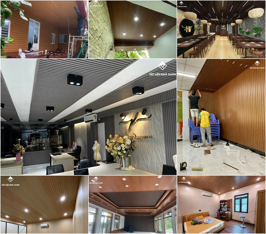 Ứng Dụng Tấm Trần Nhựa Giả Gỗ