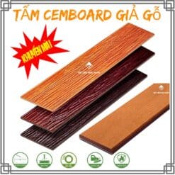 Tấm Cemboard Vân Gỗ Ốp Tường Trần