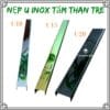 Nẹp Chữ U Inox Thi Công Tấm Ốp Than Tre