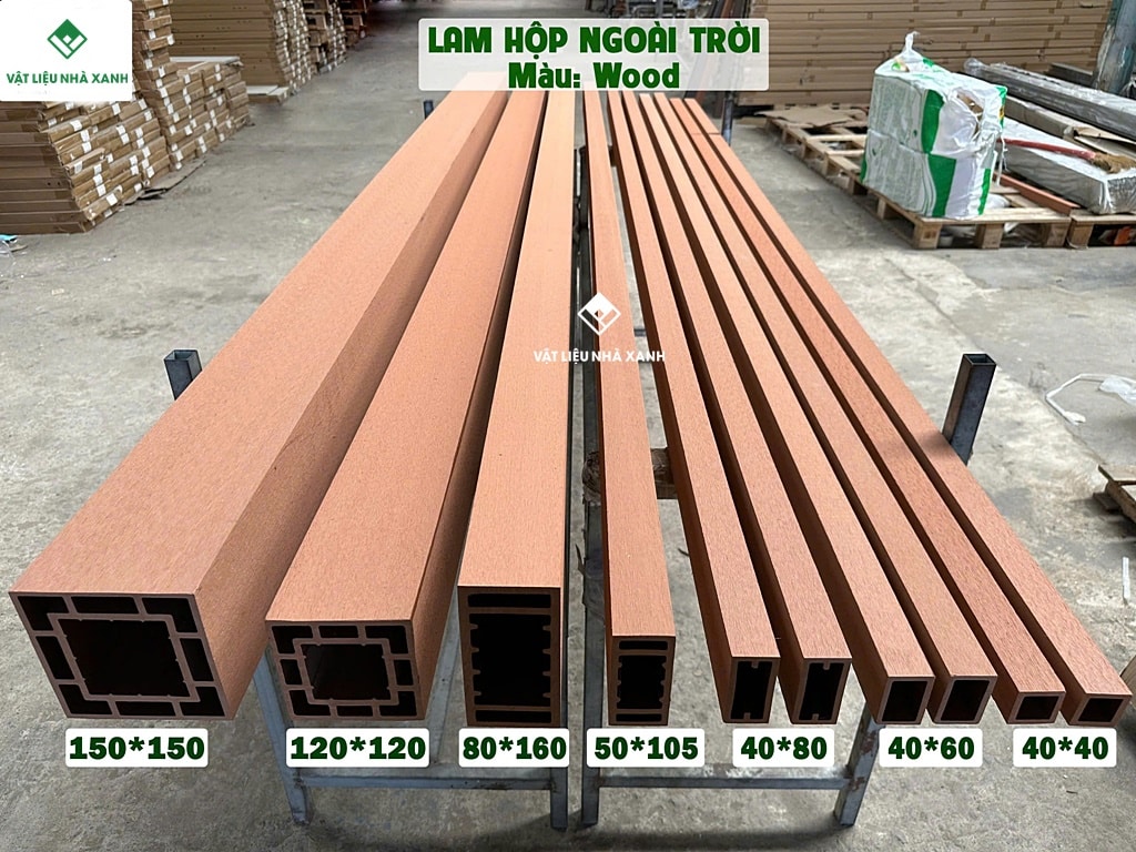 Giá Thanh Lam Gỗ Nhựa Ngoài Trời - Giá Khuyến Mãi Mới Nhất 24 lam hop go nhua ngoai troi