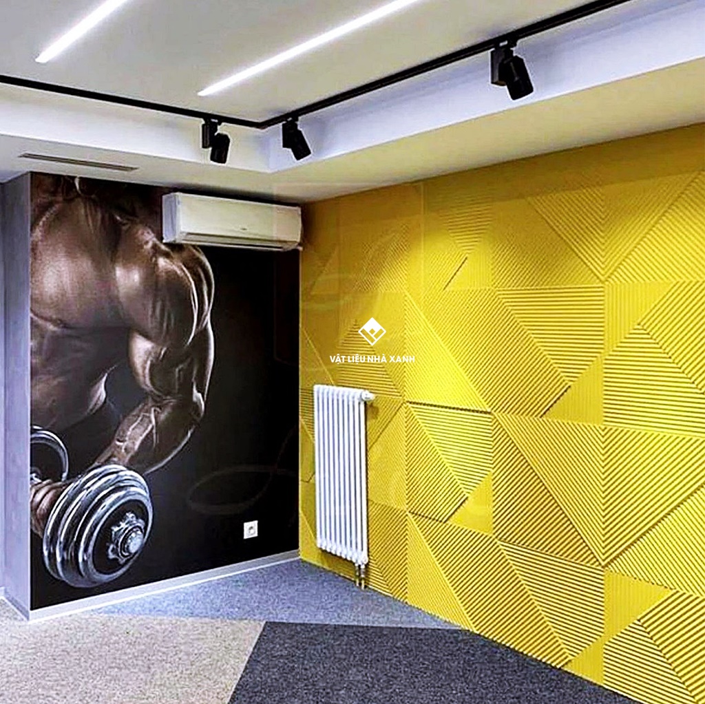 tam op tuong PU 3d van mosaic tam giac 9