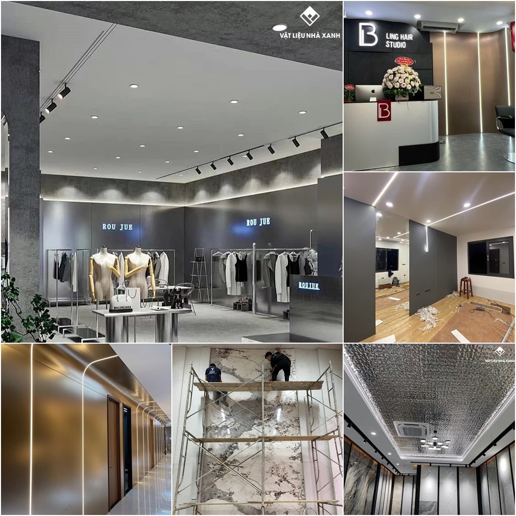 Tấm Ốp Than Tre 5mm Việt Nam - Vân Đá, Vân Gỗ, Vân Vải, Đơn Sắc 145 thi cong tam op than tre