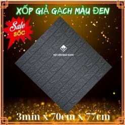 xop dan tuong gia gach mau den