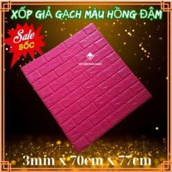 xop dan tuong gia gach mau hong dam