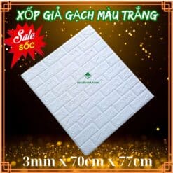 xop dan tuong gia gach mau trang