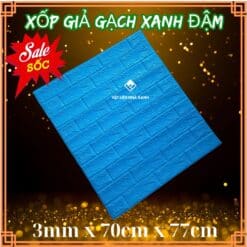 xop dan tuong gia gach mau xanh dam