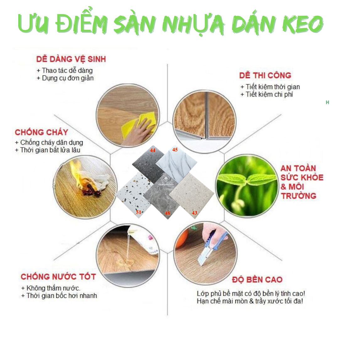 Sàn Nhựa Dán Keo Giả Gỗ 3mm TA 18 san nhua dan keo 3mm 66
