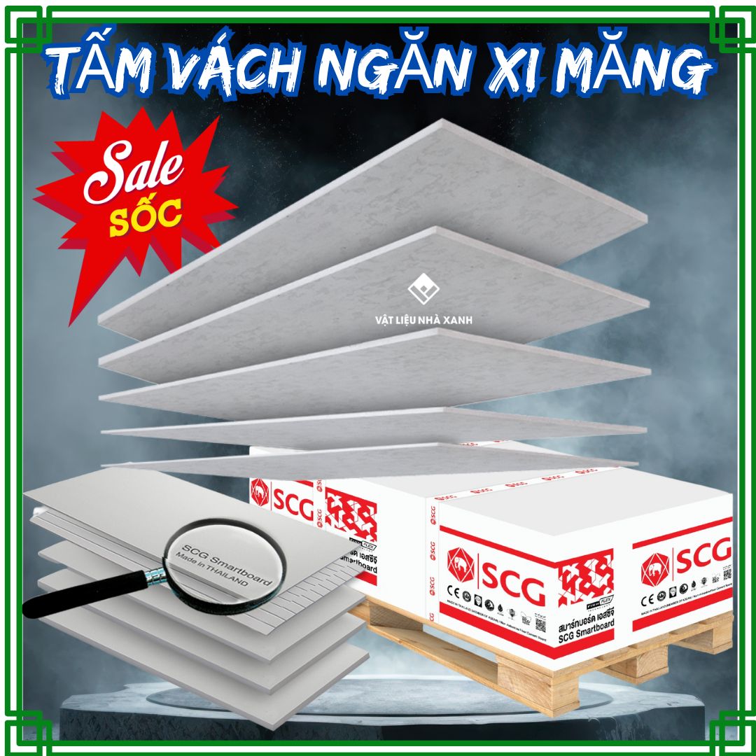 Tấm Xi Măng Làm Vách Ngăn Ngoài Trời Chống Cháy Chịu Nước