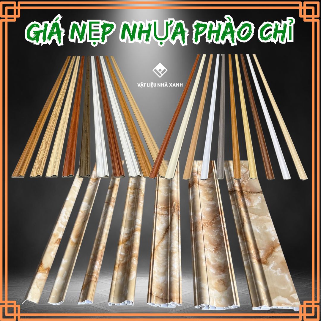 Giá nẹp nhựa PVC giả gỗ Nano lam sóng – phào chỉ nhựa vân đá