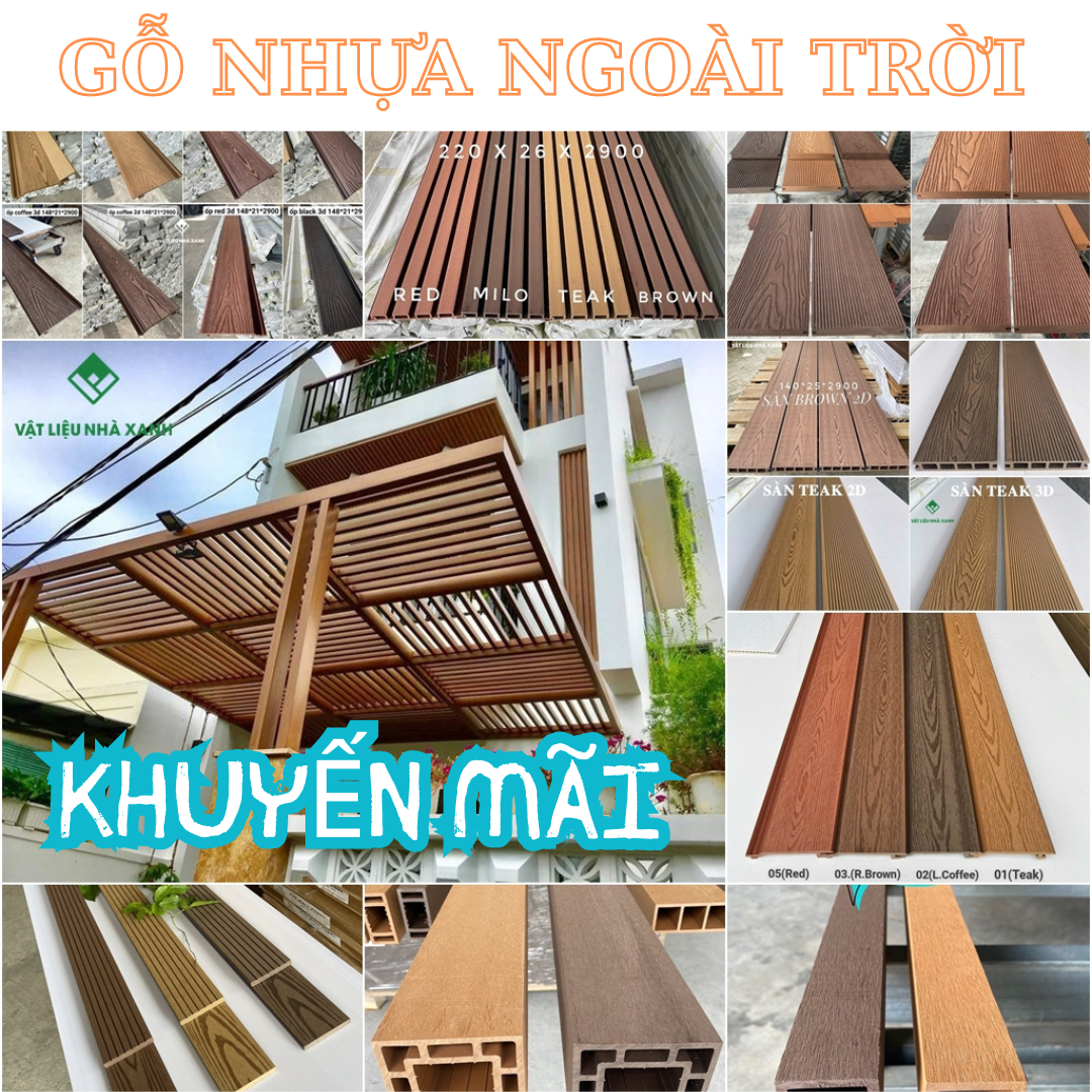gia go nhua ngoai troi khuyen mai