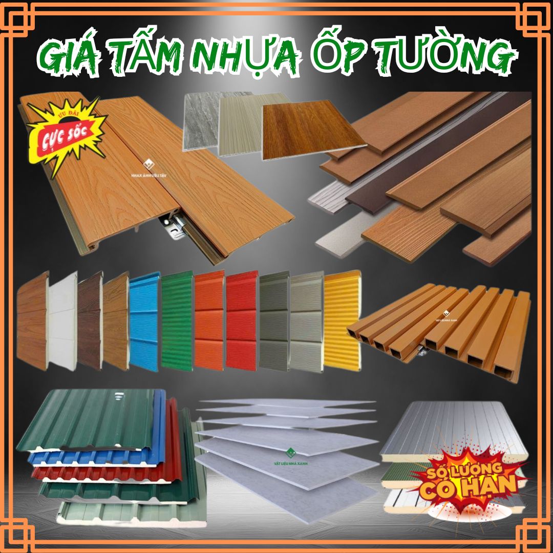 Giá Tấm Nhựa Ốp Tường - Ốp Trần Khuyến Mãi Mới Nhất 125 gia tam nhua op tuong