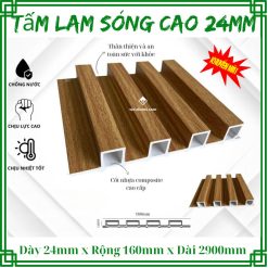 Tấm Ốp Lam Sóng 4 sóng Cao 24mm SGS