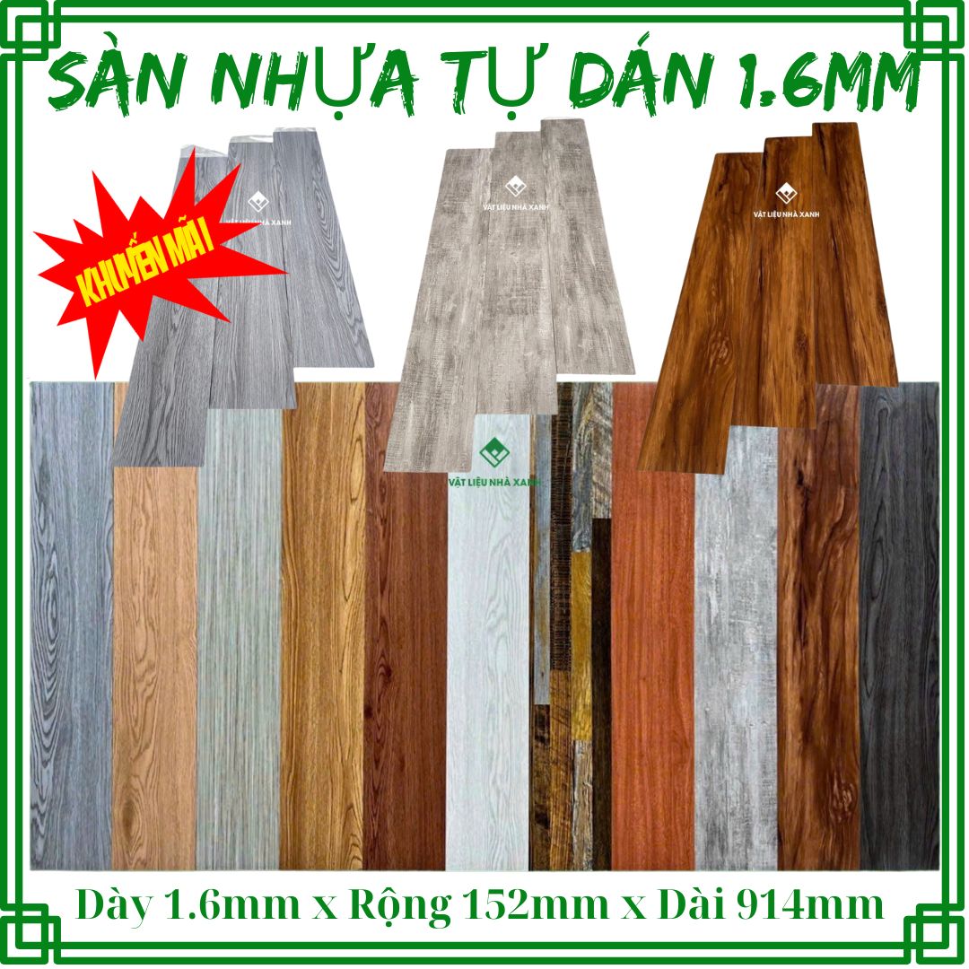 Tấm Dán Sàn Giả Gỗ – Mẫu Mã & Báo Giá Mới Nhất 3 san nhua tu dan gia go 16mm