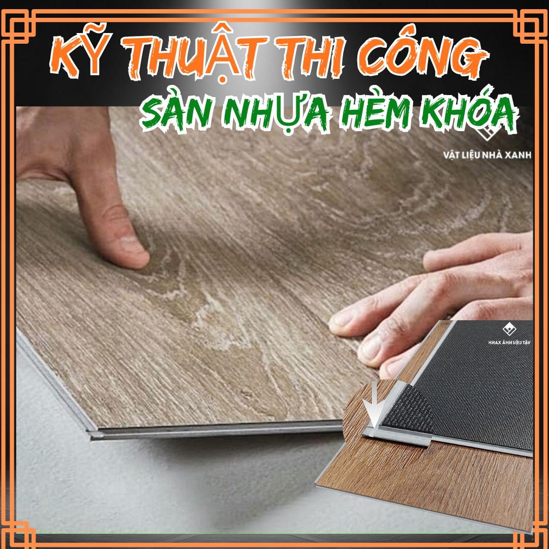 Sàn Nhựa Hèm Khóa 8mm SGS Plus Giả Gỗ Có Đế IXPE 42 san nhua hem khoa 8mm nha xanh 131